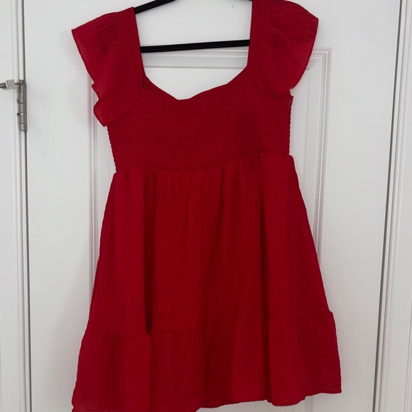 Elegant Red Mini Dress - Picture 8 of 8